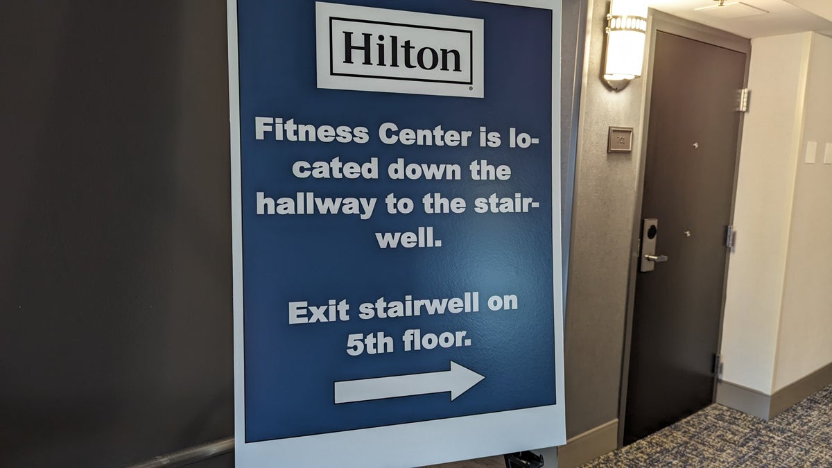 San Francisco Hilton Financial District amenities fitness center directions