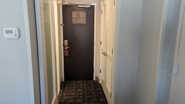 San Francisco Hilton Financial District guestroom hallway