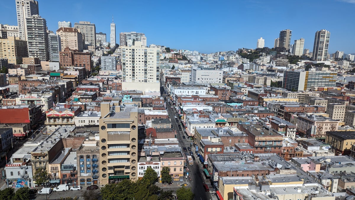 San Francisco Hilton Financial District guestroom view 