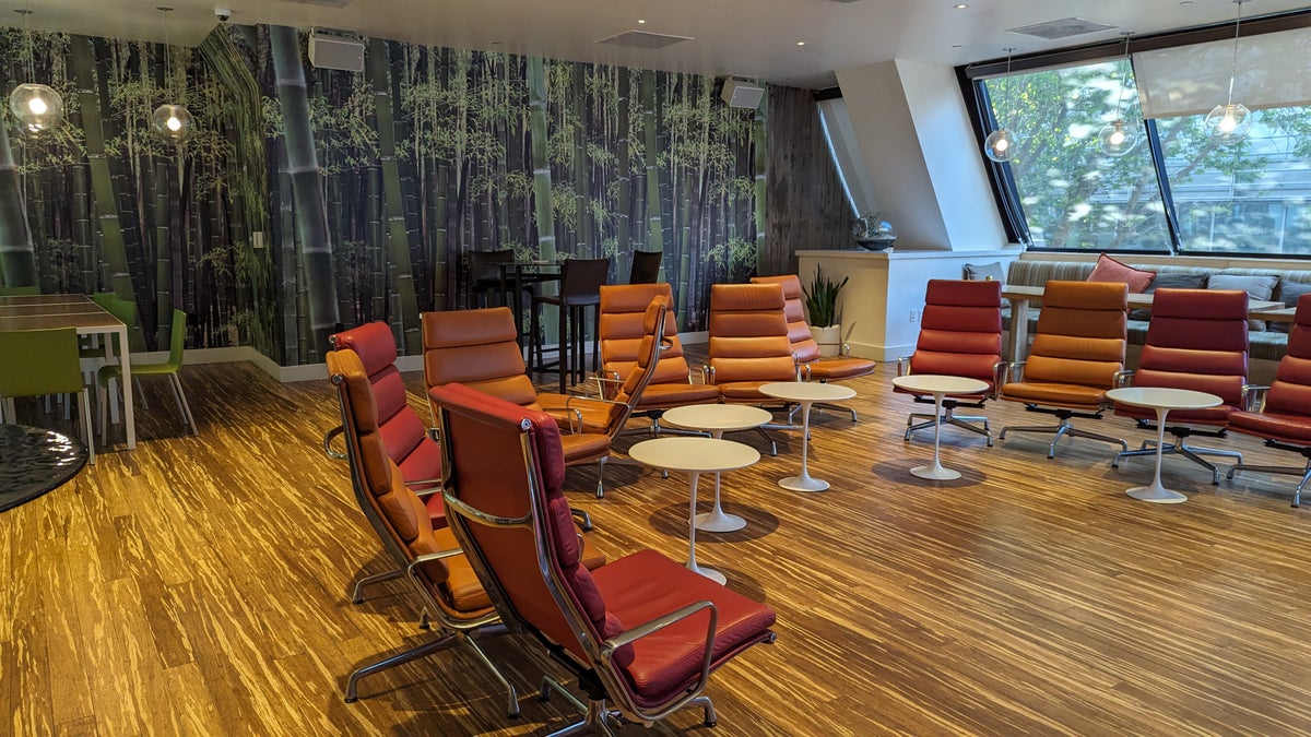 San Francisco Hilton Financial District lobby The Cloud seating