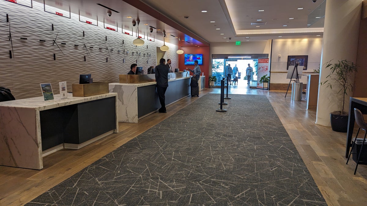 San Francisco Hilton Financial District lobby check in desk