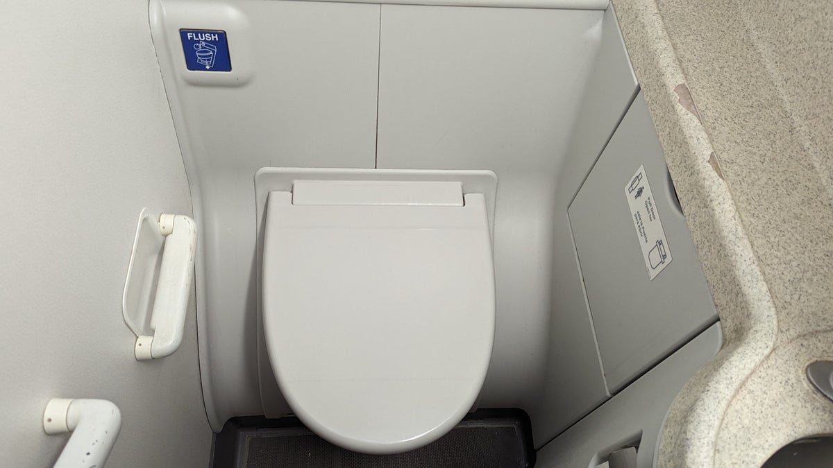 Southwest MCO to HOU amenities bathroom toilet