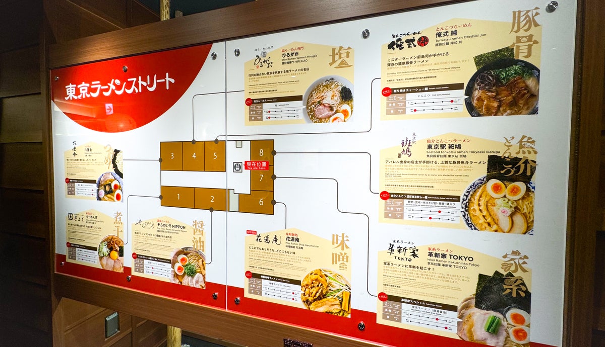 Tokyo Japan Ramen Street Station Map