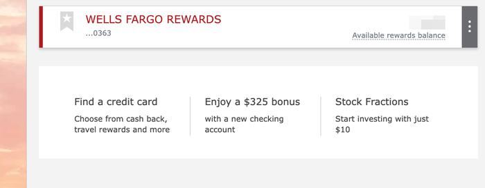 Wells Fargo Rewards