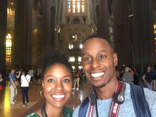 Ashley visited La Sagrada Familia in Barcelona, Spain on her first trip to Europe.