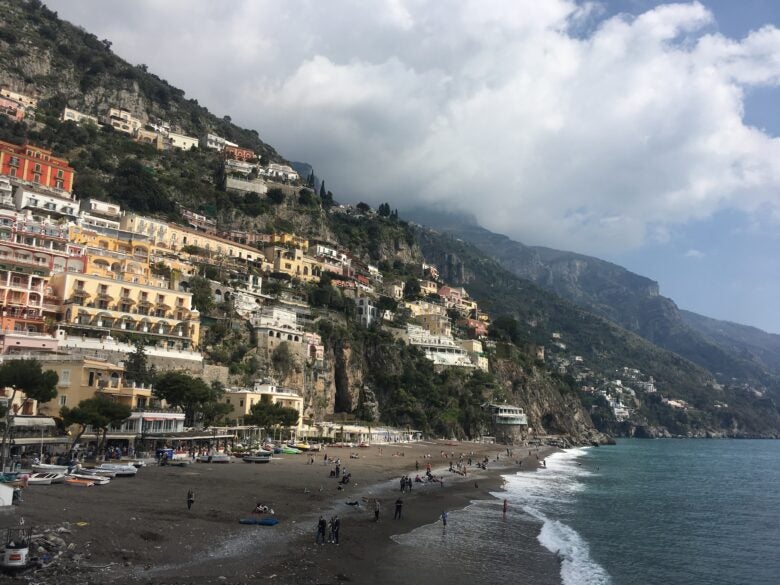 The Amalfi Coast in Italy.