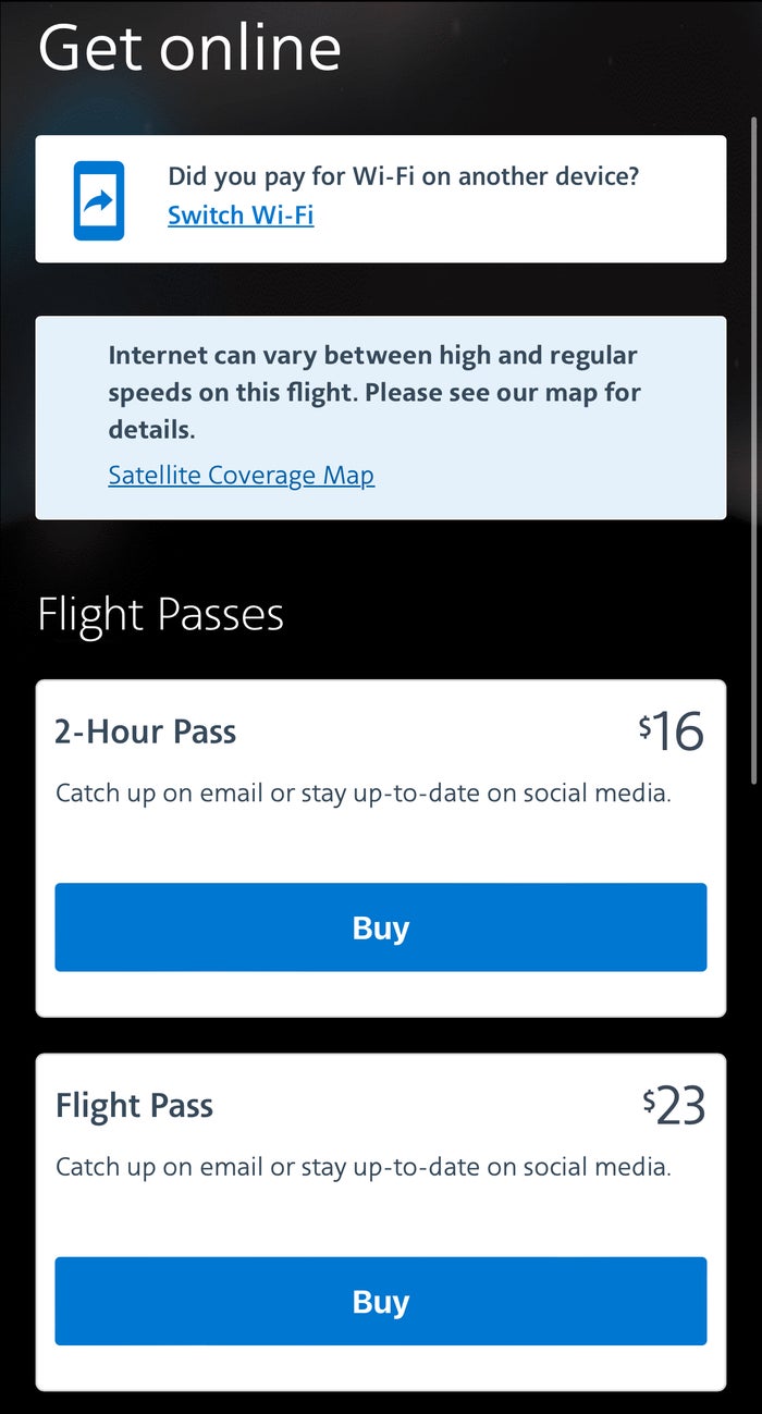AA Inflight Wi FI AA Inflight Wi FI