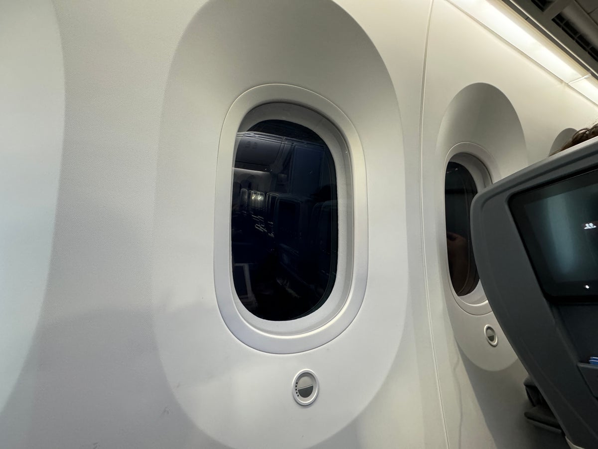 AA Premium Economy 787 Window adjustable