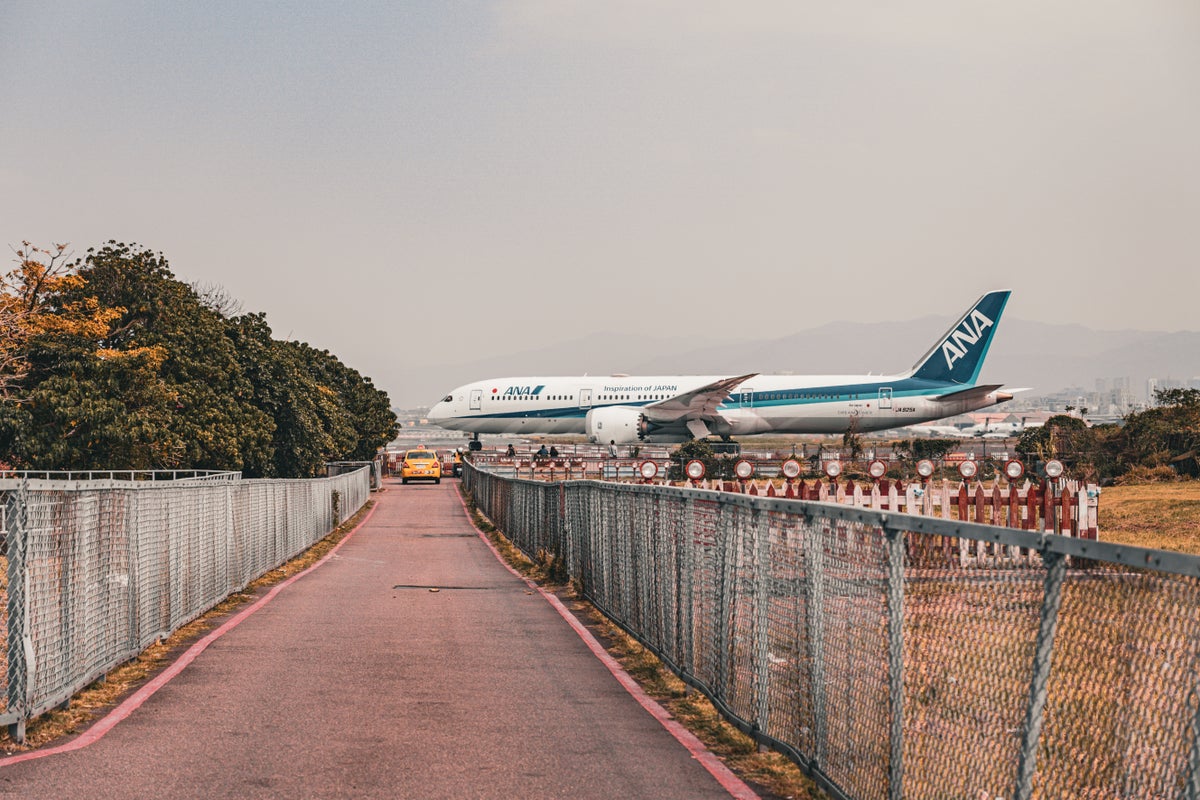 ANA Dreamliner at Songshan Airport Taipei. Ehsan Haque