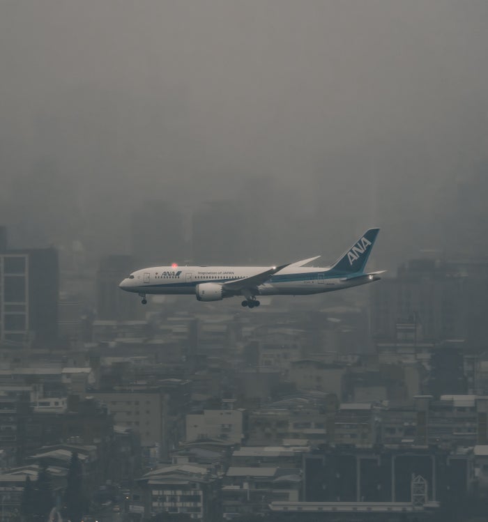ANA plane about to land at Taipei Songshan Airport. Image Credit Ehsan Haque ANA plane about to land at Taipei Songshan Airport. Image Credit Ehsan Haque