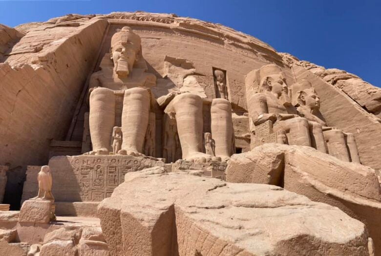The Great Temple at Abu Simbel in Aswan, Egypt.