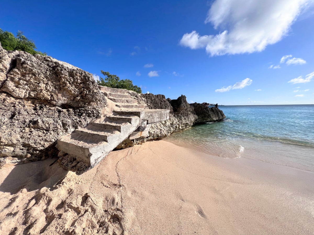 Access to Meads Bay Beach from Malliouhana