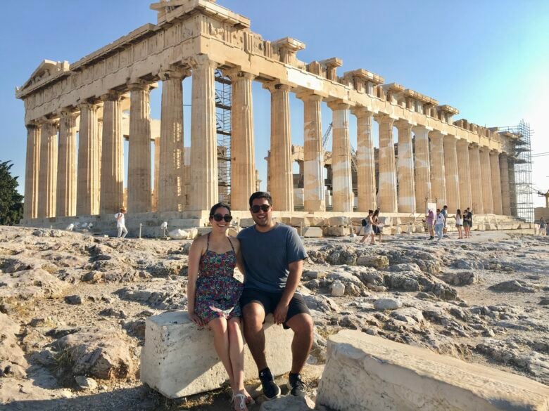 Hanging out at the Acropolis in Athens, Greece!