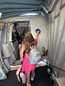 Always tap the plane for good luck