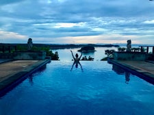 Private pool with our suite at Banyan Tree Bintan - Bintan, Indonesia