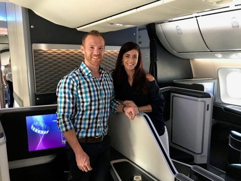 Flying British Airways First Class on a Travel Together Ticket