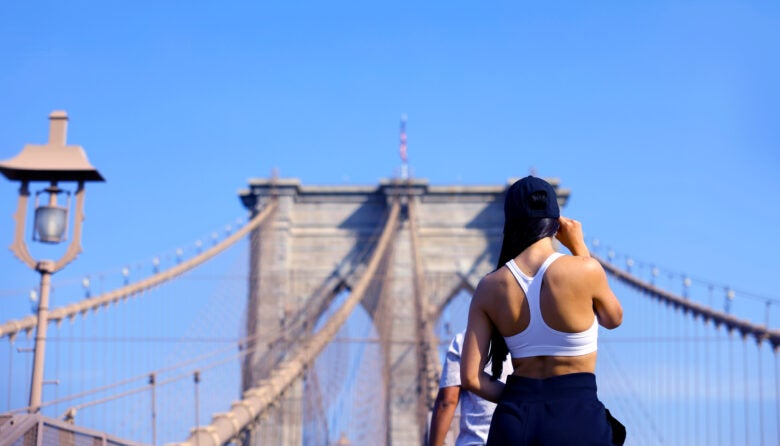 Brooklyn Bridge poser