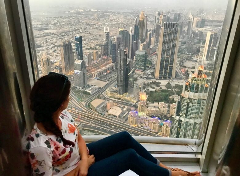 View from the Burj Kalifa in Dubai