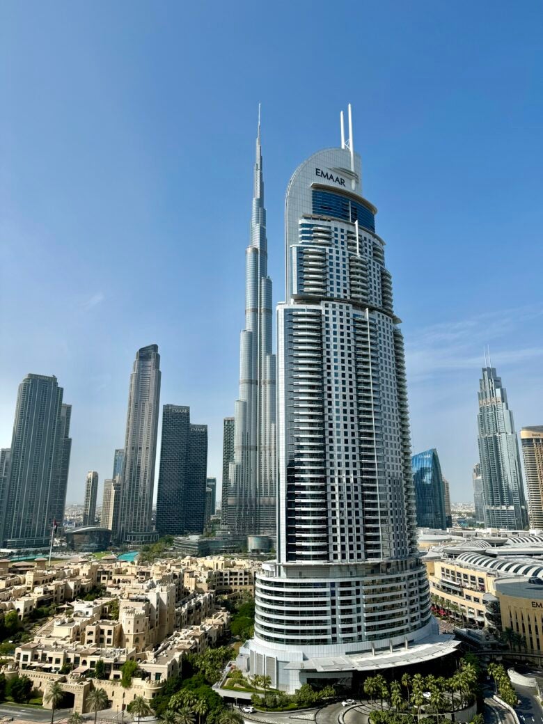 The world's tallest building, Burj Khalifa, in Dubai, is a sight to behold.