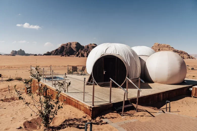 Camping on the Moon in Jordan.