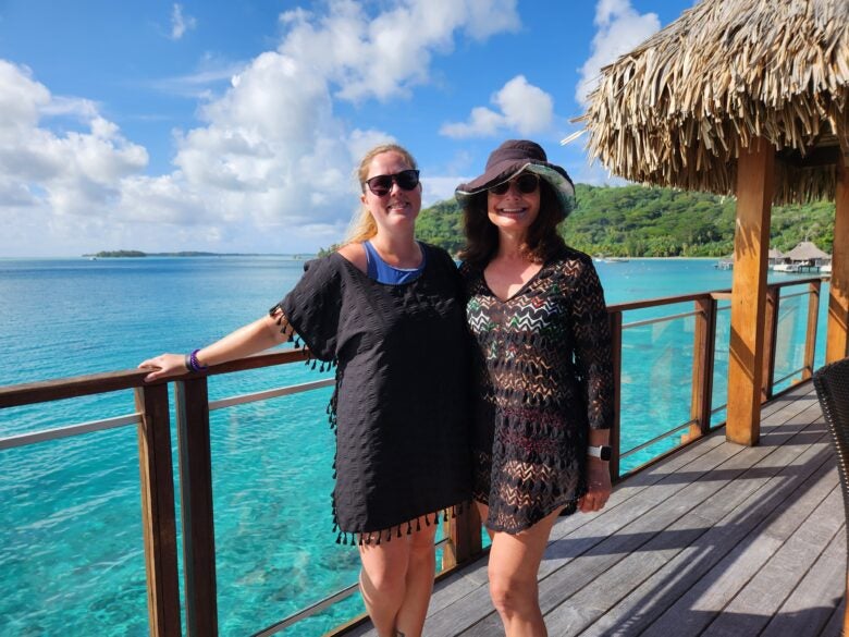 I travel often with my stepmom and we loved the Conrad Bora Bora so much we’re returning in March.