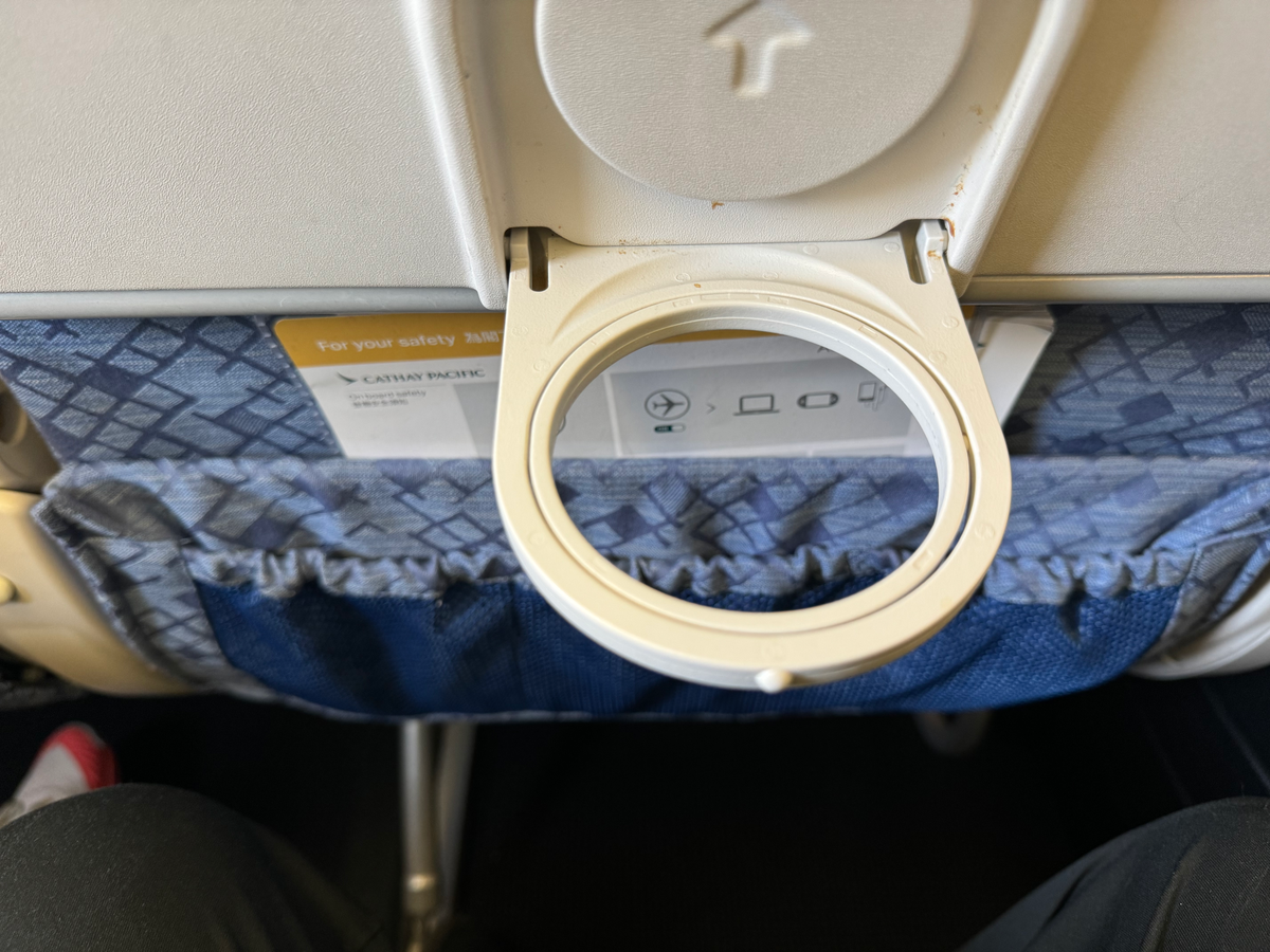 Cathay Pacific A330 300 cup holder