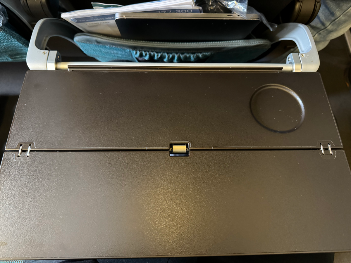 Cathay Pacific B777 300 tray table