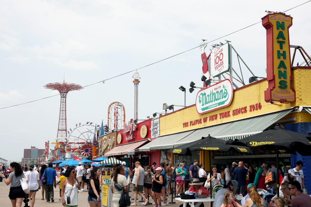 Coney Island Boardwalk Nathans