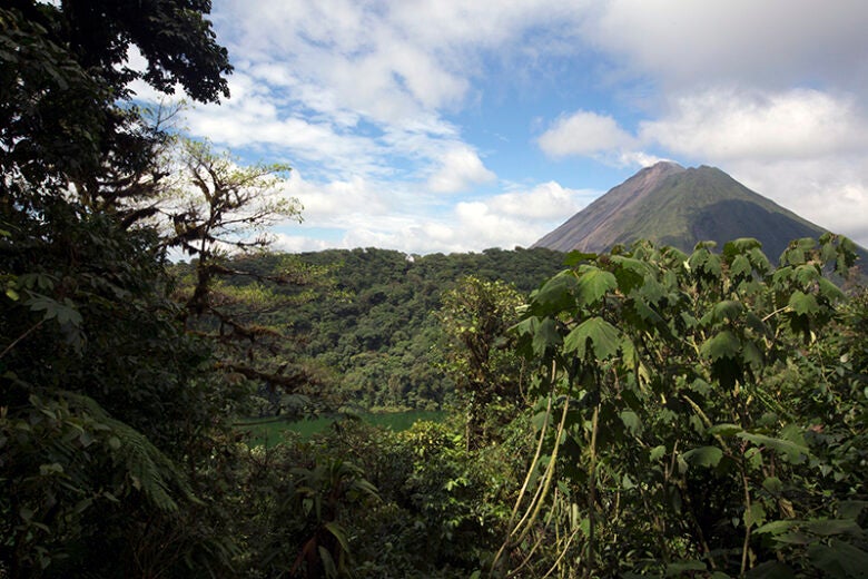 Costa Rica Arenal volcano and Cerro Chato