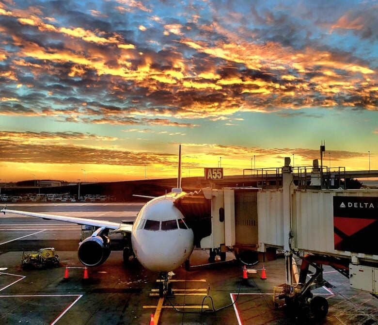 Sunrise at the Detroit Airport