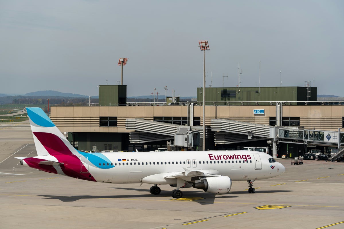 Eurowings plane at Zurich airport