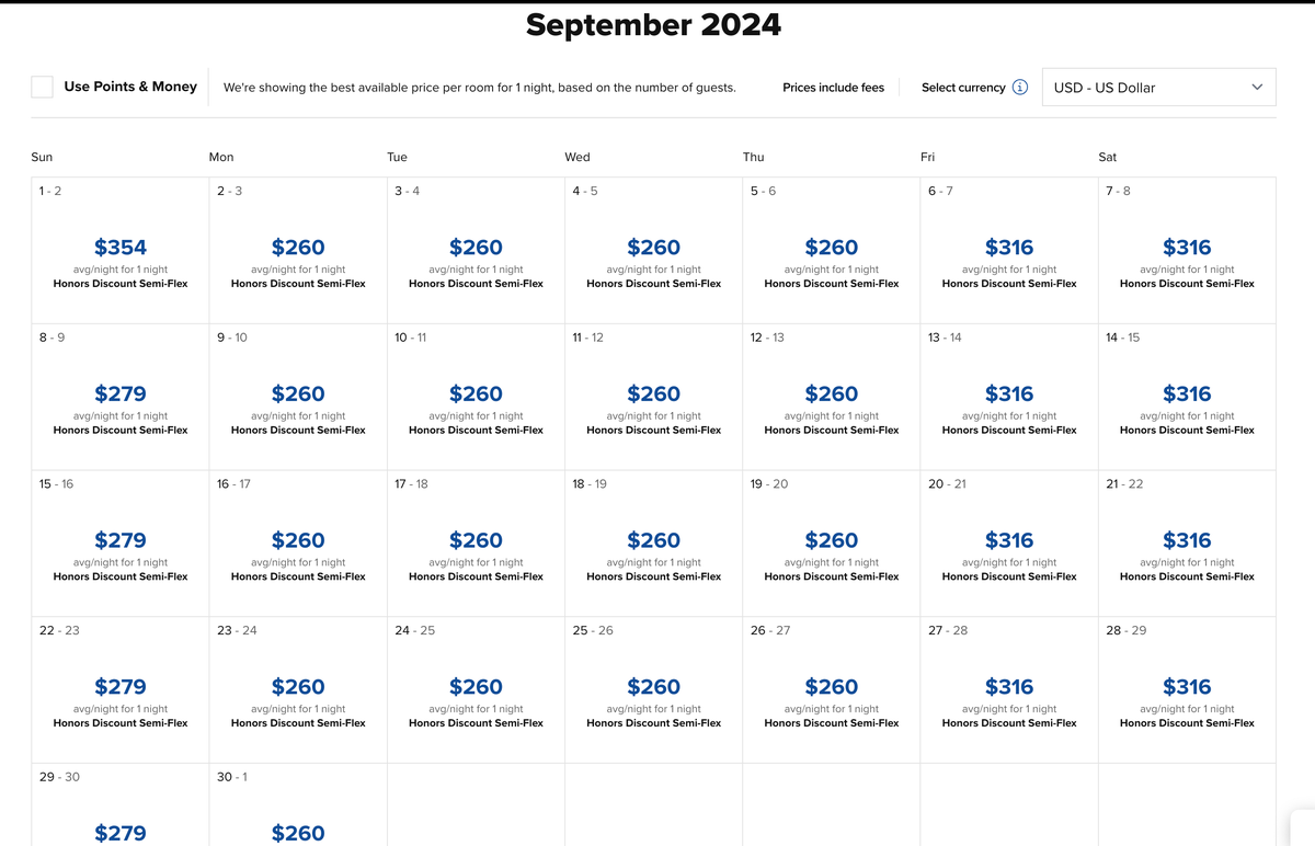 Faro Resort cash prices