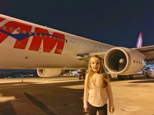 First time standing next to a plane