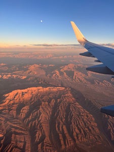 Flying into Las Vegas