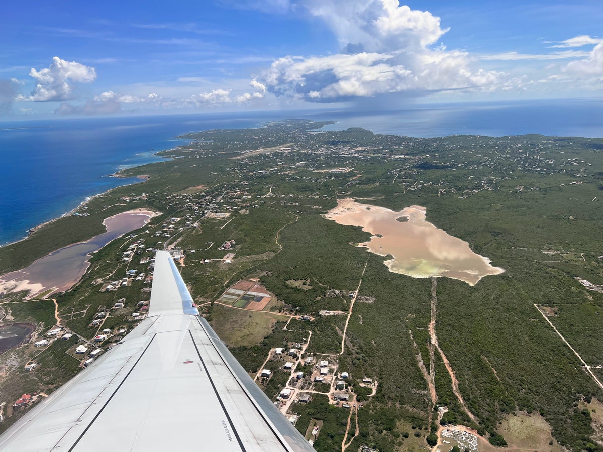 Flying over Anguilla