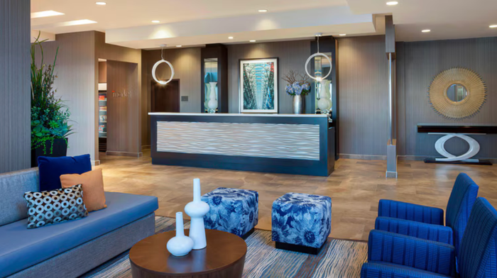 Front desk at the TownePlace Suites Toronto NortheastMarkham Front desk at the TownePlace Suites Toronto NortheastMarkham