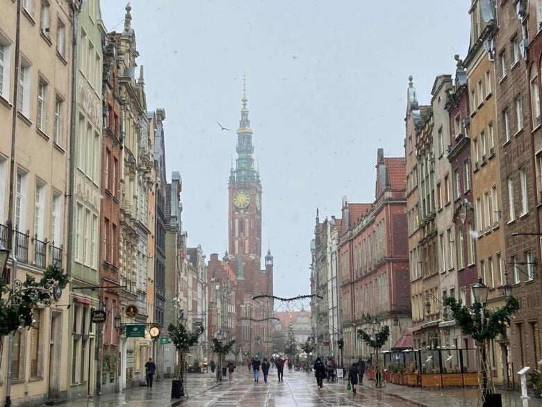 Gdansk, Poland, at Christmastime.
