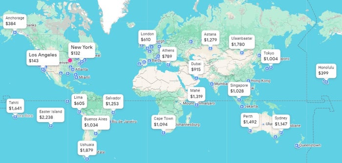 Google Flights World Map Google Flights World Map