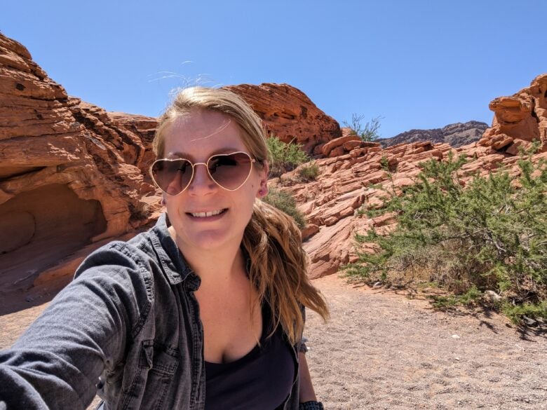 Hiking Valley of Fire State Park in Nevada near Las Vegas