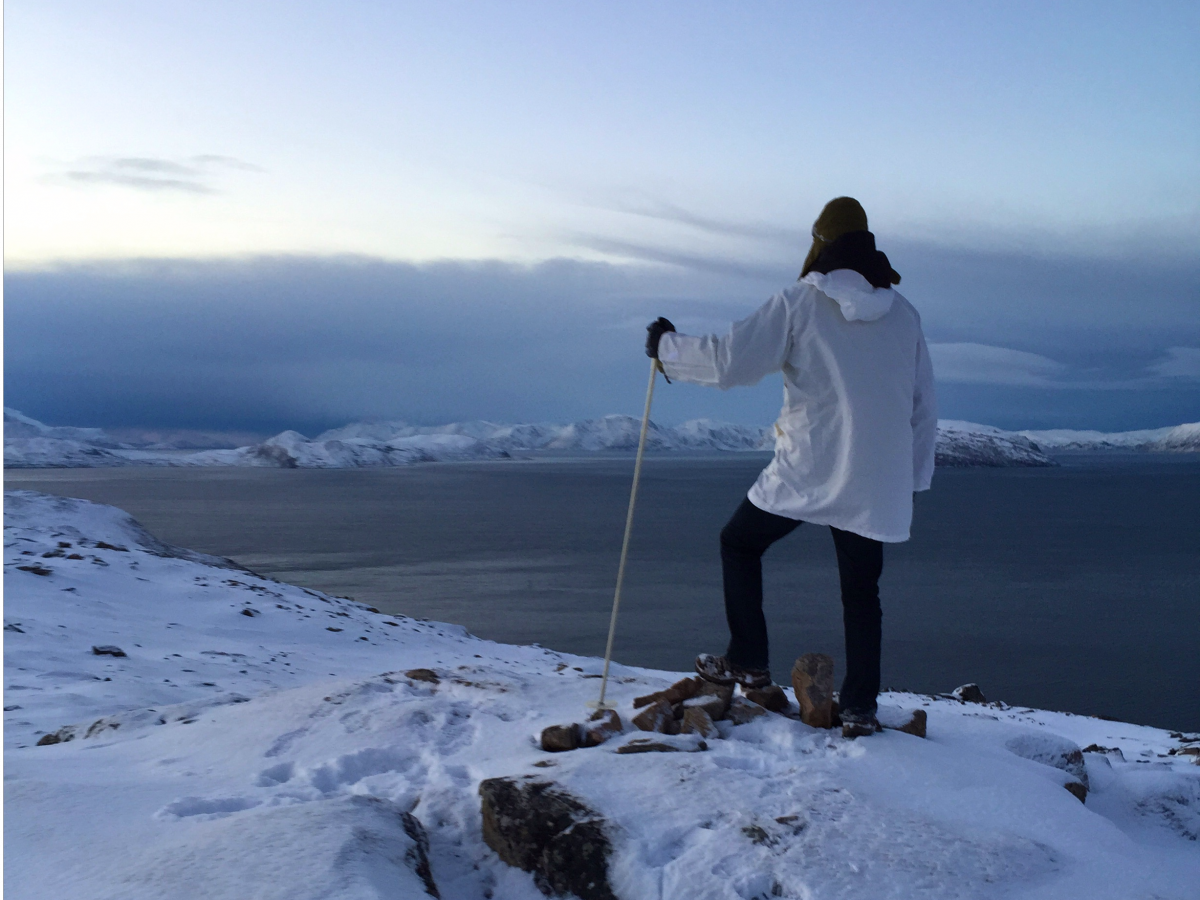 Hiking in the Arctic Circle, Norway