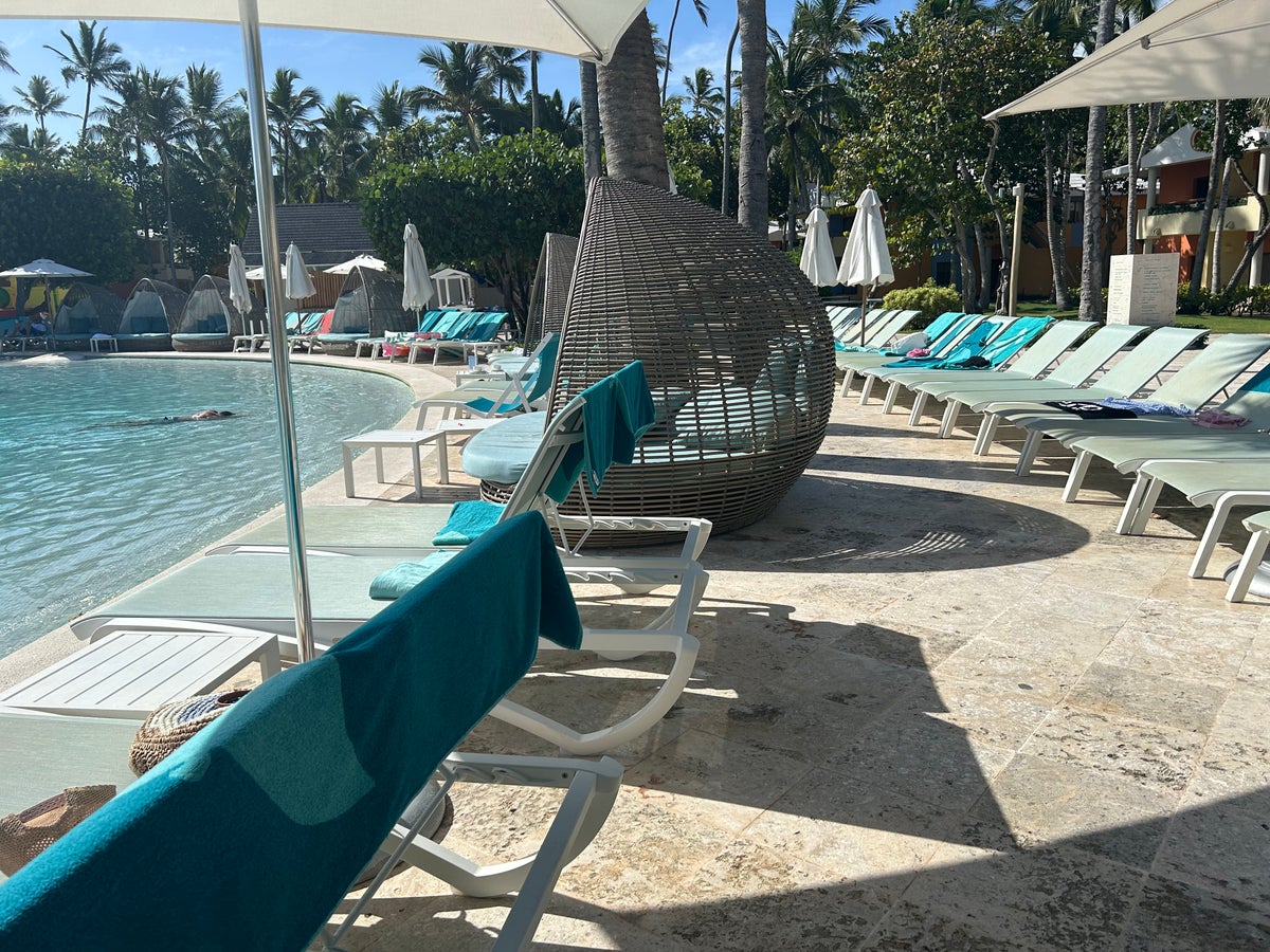 Iberostar Selection Bavaro Suites pool chairs and towels