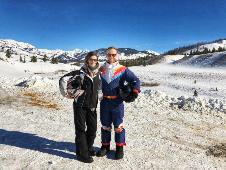Snowmobiling in Jackson Hole, Wyoming