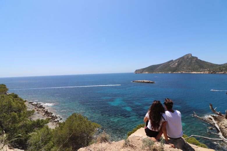 Enjoying the view in Mallorca