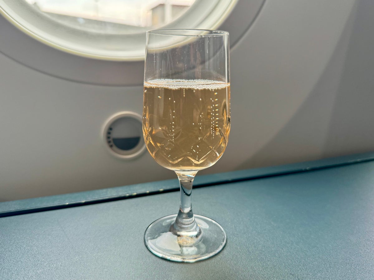 KLM World Business Class Champagne