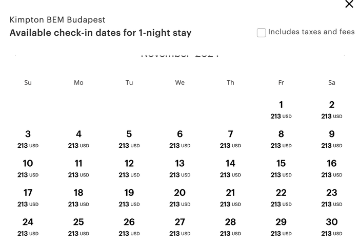 Kimpton BEM Budapest Cash Rate Kimpton BEM Budapest Cash Rate
