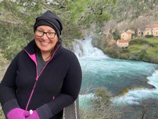 Waterfalls at Krka National Park in Croatia.