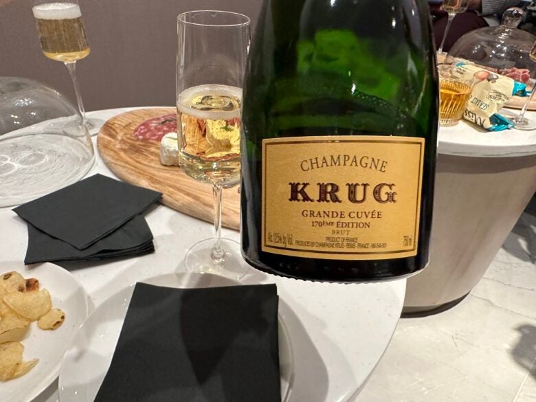 Krug in the Chelsea Lounge JFK