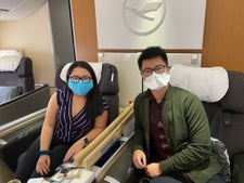 Lufthansa first class to Egypt