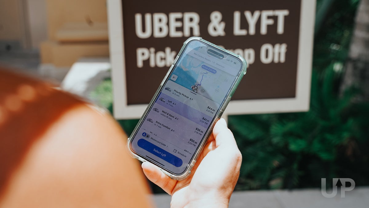 Lyft Ride Share App Ride Selection Upgraded Points LLC 2