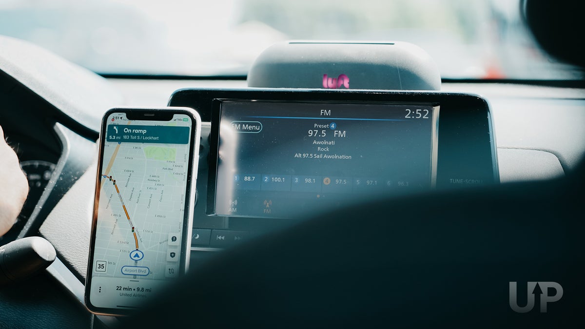 Lyft Ride Share Logo Close Up Upgraded Points LLC 2